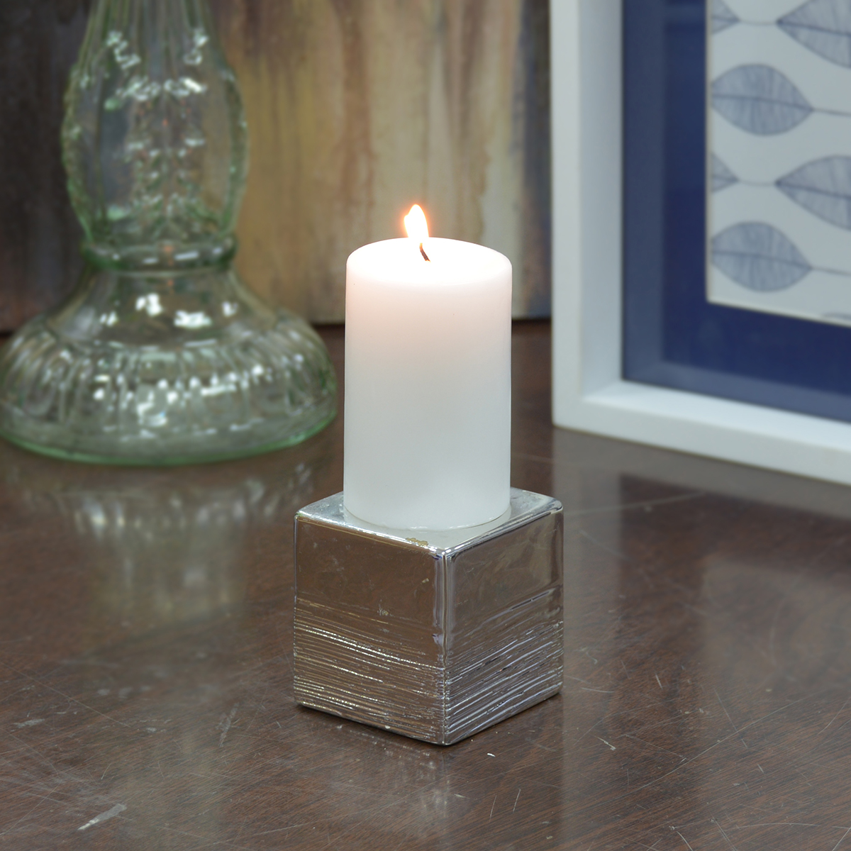 CPZ-172-48 2 x 3 in. Pillar Candles, White- Set of 48