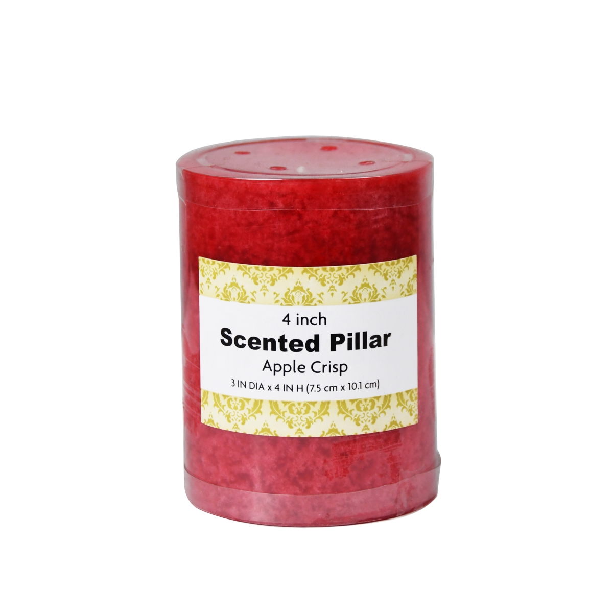 CPC-3403-24 3 x 4 in. Sld Apple Crisp Scented Pillar Candle - 24 Piece