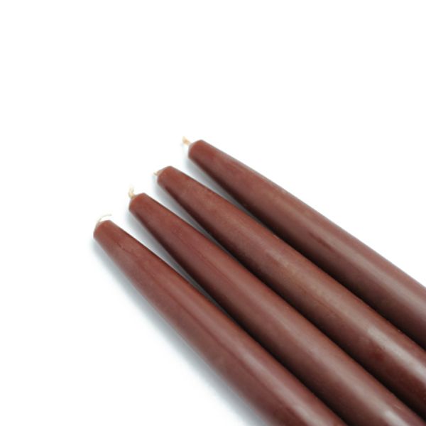 CEZ-019-12 6 in. Taper Candles, Brown - 144 Piece
