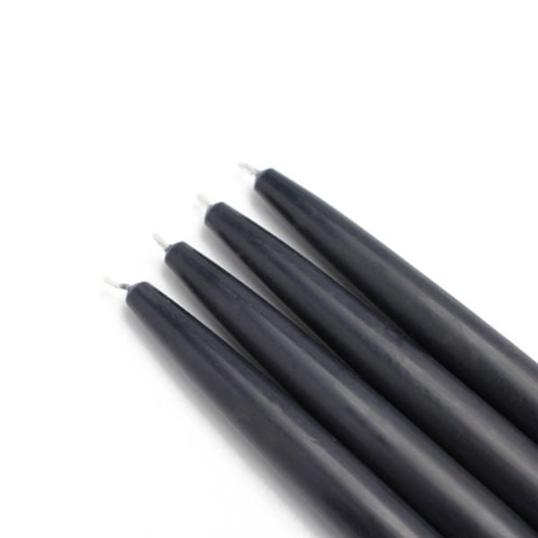 CEZ-020-12 6 in. Taper Candles, Black - 144 Piece