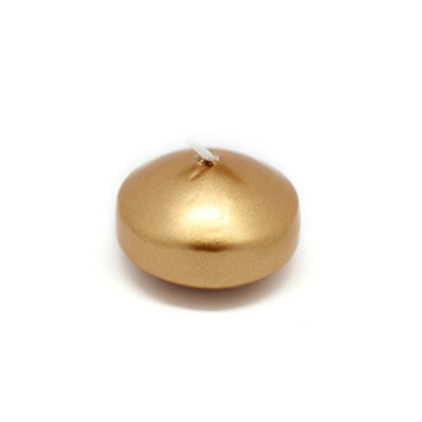 CFZ-021-6 1.75 in. Floating Candles, Metallic Gold - 144 Piece