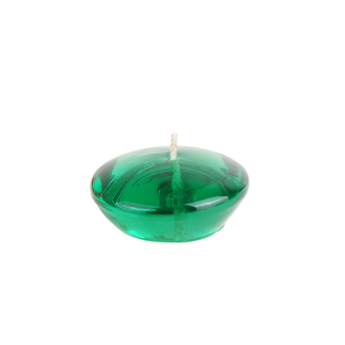 CFZ-108-12 3 in. ClearGel Floating Candles, Hunter Green - 72 Piece