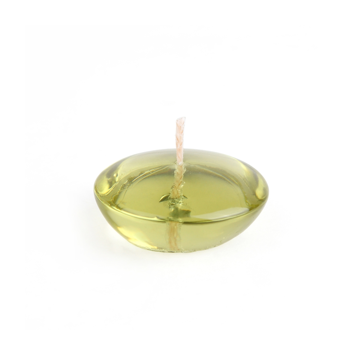 CFZ-109-12 3 in. Clear Sage Gel Floating Candles, Green - 72 Piece