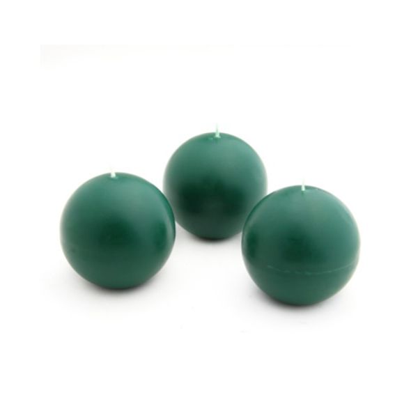 CBZ-011-8 2 in.Ball Candles, Hunter Green - 96 Piece