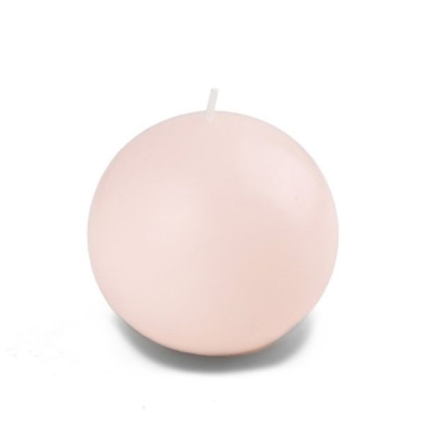 CBZ-026-6 4 in. Ball Candles, Pale Ivory - 12 Piece