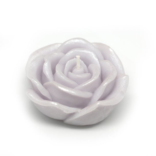 CFZ-073-12 3 in. Rose Floating Candles, Purple - 144 Piece