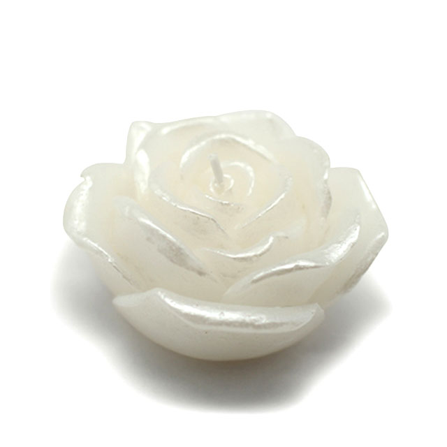 CFZ-067-12 3 in. Rose Floating Candles, White - 144 Piece