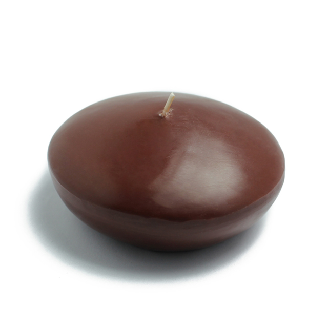 CFZ-092-8 4 in. Floating Candles, Brown - 24 Piece