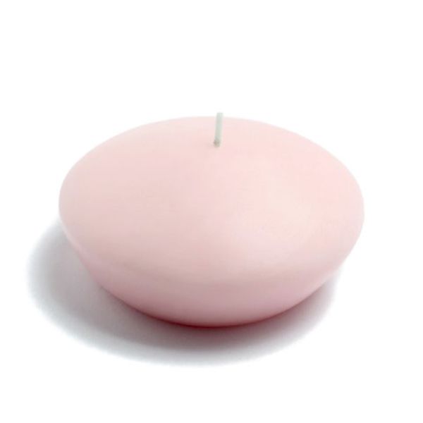 CFZ-083-8 4 in. Floating Candles, Light Rose - 24 Piece
