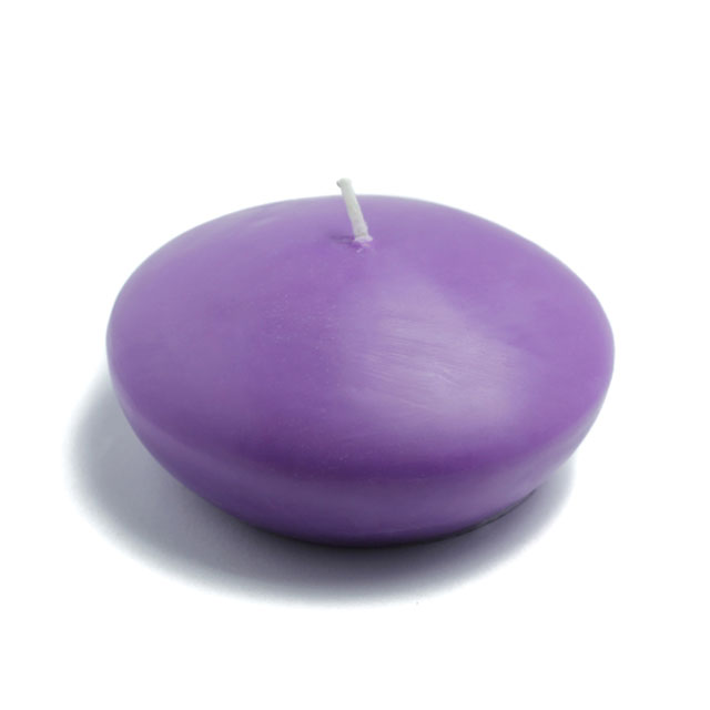 CFZ-091-8 4 in. Floating Candles, Purple - 24 Piece