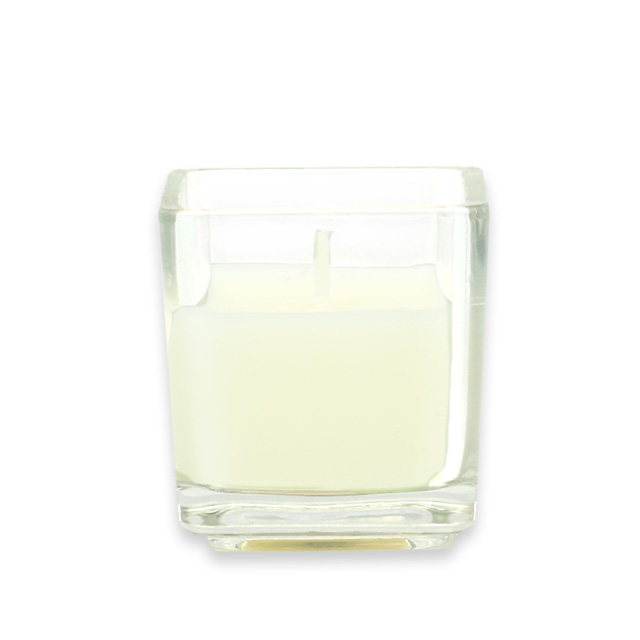 CVZ-032-8 Square Glass Votive Candles, Ivory - 96 Piece