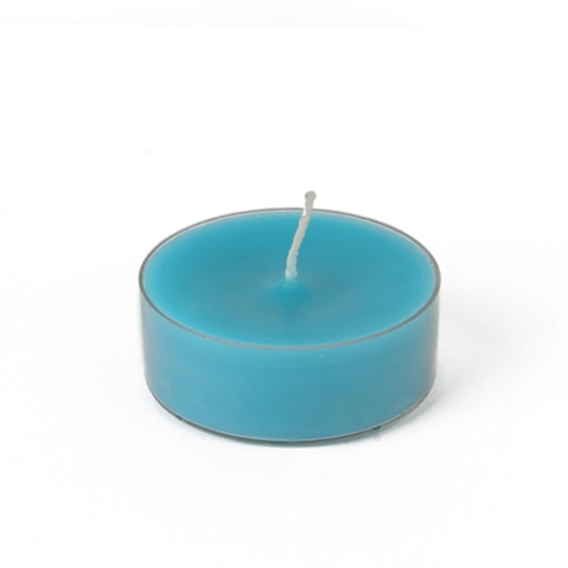 CTM-027-12 Mega Oversized Tealights, Turquoise - 144 Piece