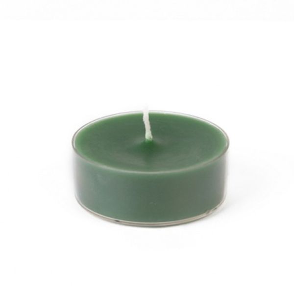 CTM-028-12 Mega Oversized Tealights, Hunter Green - 144 Piece