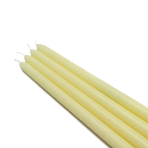 CEZ-066-12 12 in. Taper Candles, Ivory - 144 Piece