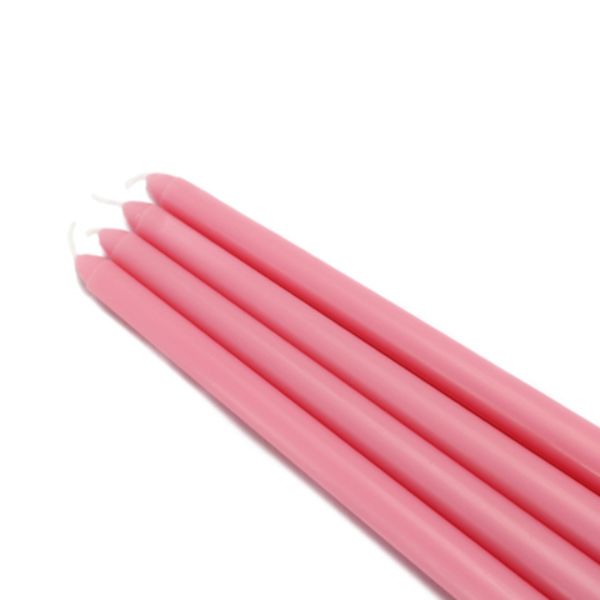 CEZ-068-12 12 in. Taper Candles, Pink - 144 Piece