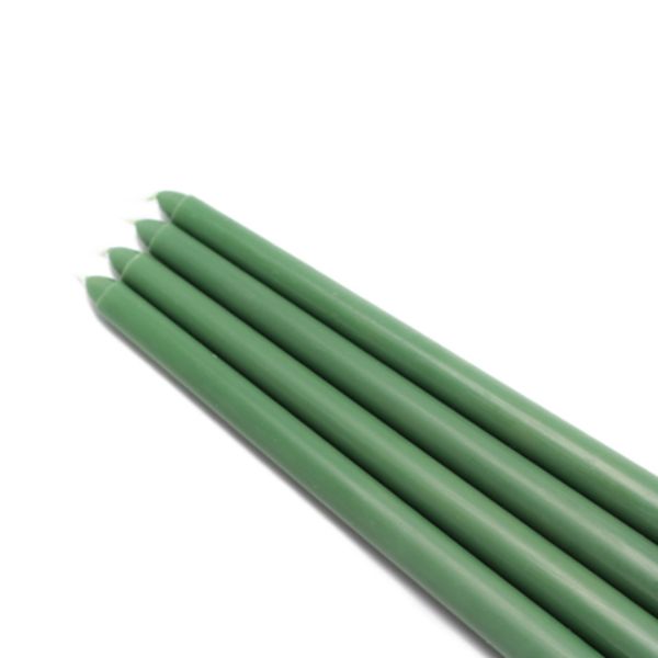 CEZ-080-12 12 in. Taper Candles, Hunter Green - 144 Piece