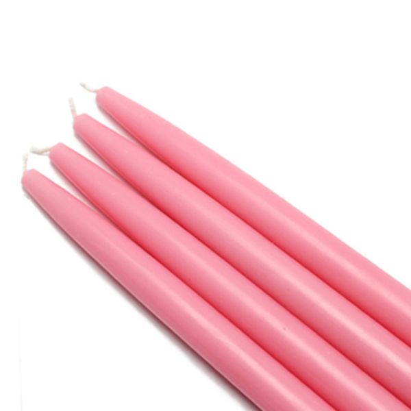 CEZ-024-12 10 in. Taper Candles, Pink - 144 Piece