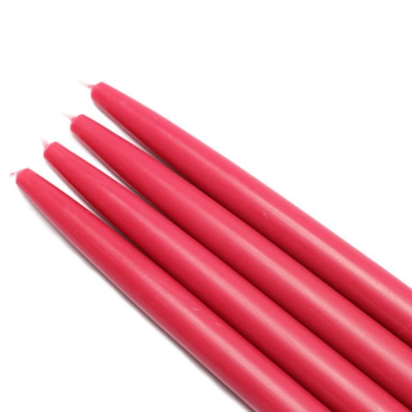 CEZ-028-12 10 in. Taper Candles, Red - 144 Piece