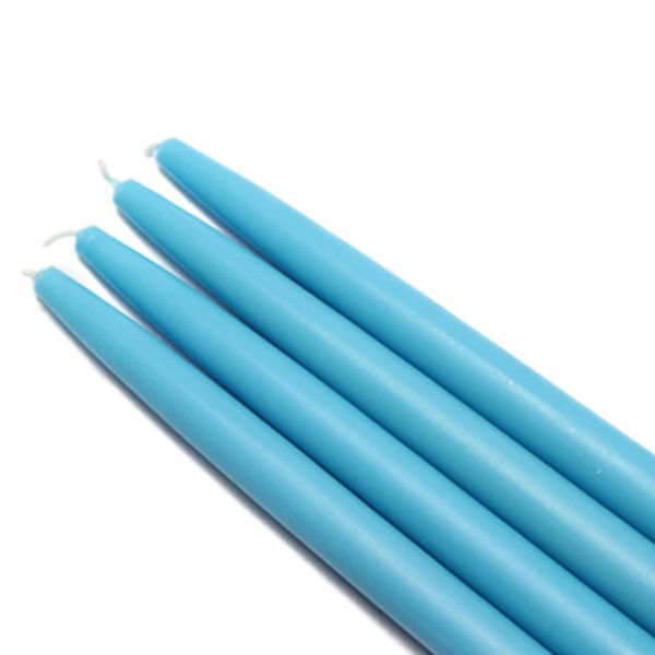 CEZ-032-12 10 in. Taper Candles, Turquoise - 144 Piece