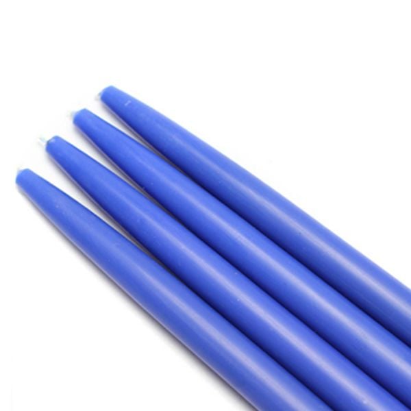 CEZ-033-12 10 in. Taper Candles, Blue - 144 Piece