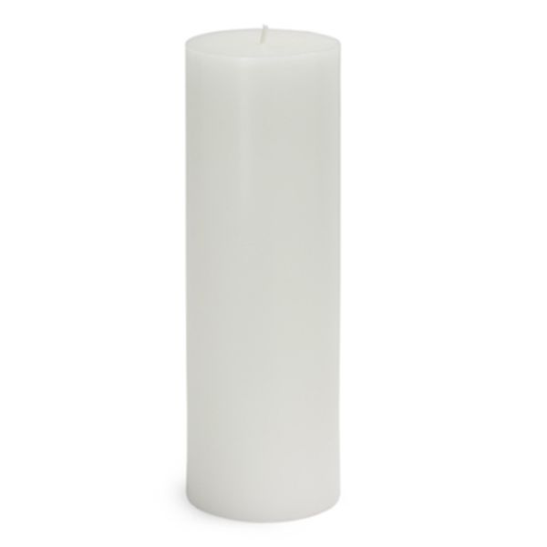 3 x 9 in. Pillar Candle, White