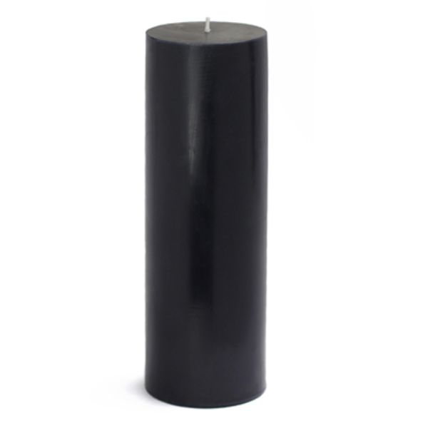 3 x 9 in. Pillar Candle, Black