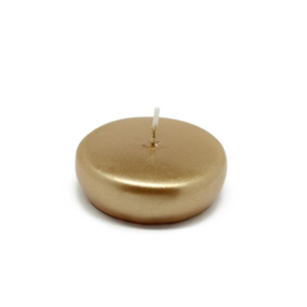 CFZ-043-4 2 .25 in. Floating Candles, Metallic Gold - 96 Piece