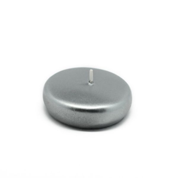 CFZ-044-4 2 .25 in. Floating Candles, Metallic Silver - 96 Piece