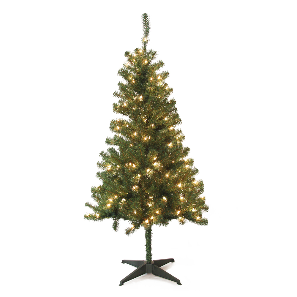 Picture of Jeco ST51 5 ft. Wood Trail Pine Pre Lit Artificial Christmas Tree