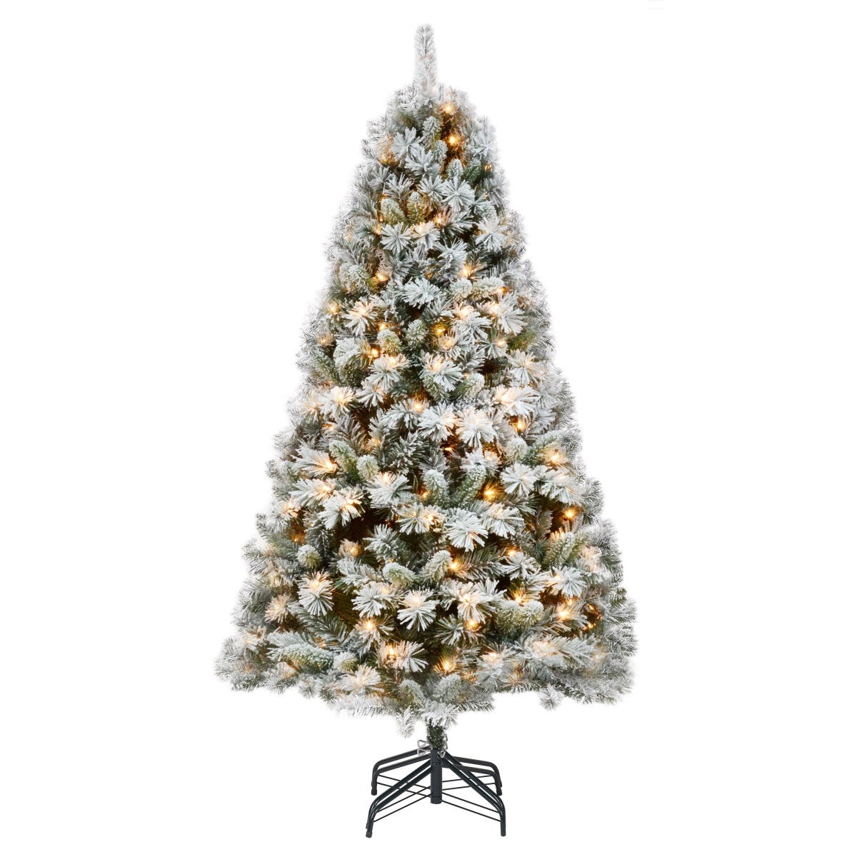 Picture of Jeco CH-CT79 7.5 ft. Prelit Frosted Christmas Tree with Meta Stand