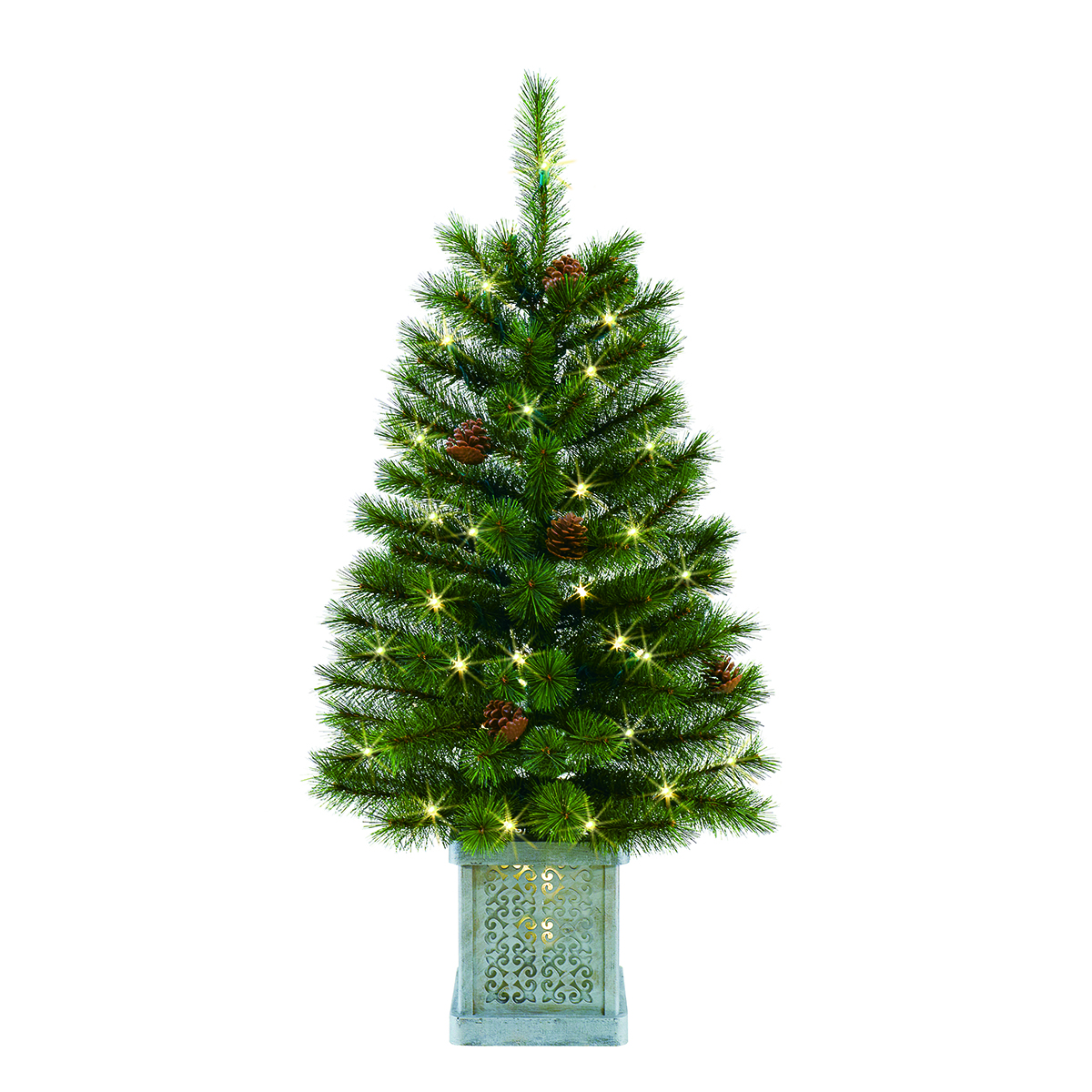 Picture of Jeco CH-CT81 3 ft. Full Hard Needle Artificial Porch Tree with Light