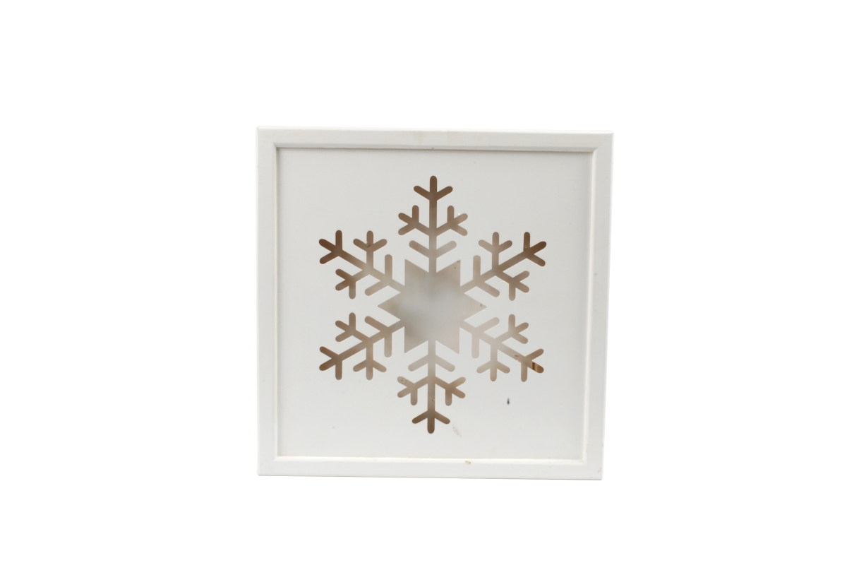 Picture of Jeco CHD-ID016 Wooden Illuminated Snowflake
