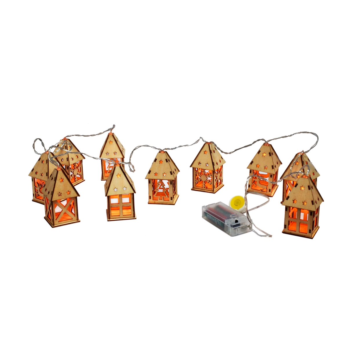 Christmas House String Lights - Set of 10