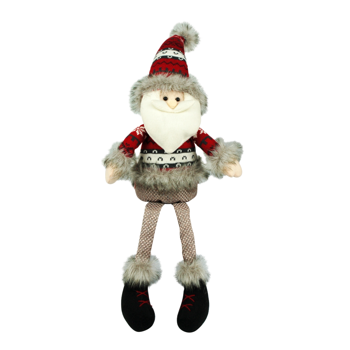 Picture of Jeco CHD-ID098 28 in. Sitting Santa&#44; Grey & Red