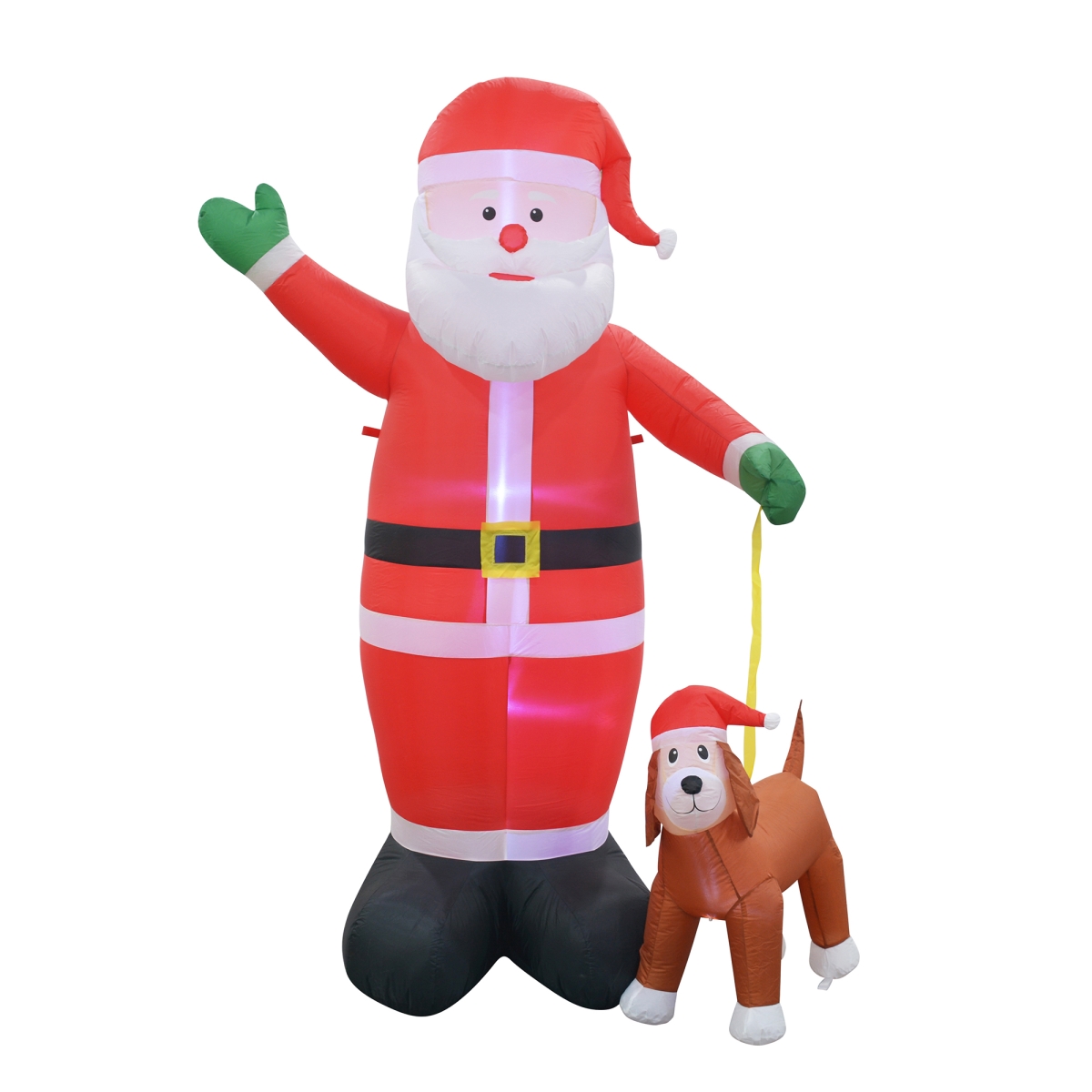 Picture of Jeco CHD-OD076 8 ft. Santa & Labrador Dog Inflatable for Christmas Decoration