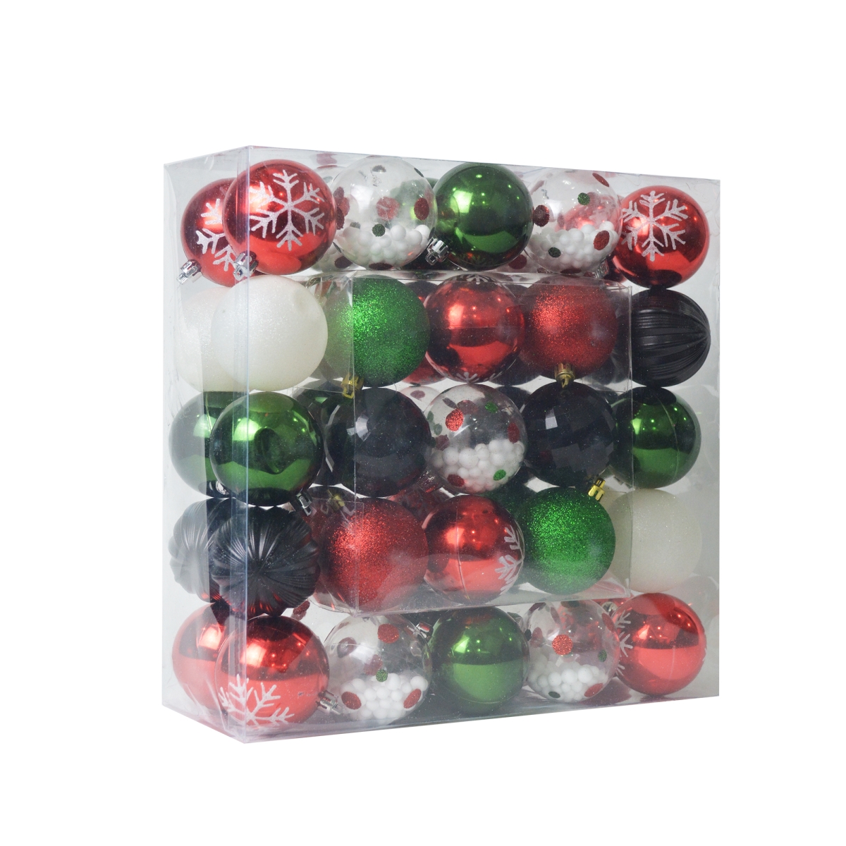 Christmas Decor Ornament Set, Mix Color - Pack of 50