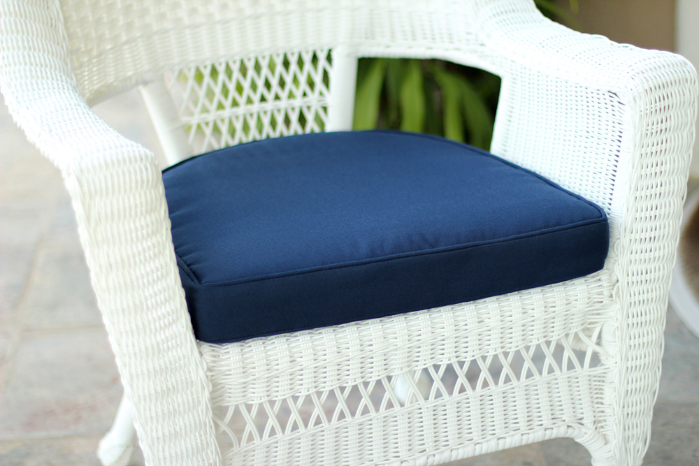 Single Chair Cushion, Midnight Blue