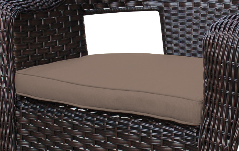 2 in. Clark Single Chair Cushion, Brown