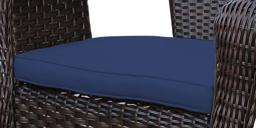 2 in. Clark Single Chair Cushion, Midnight Blue