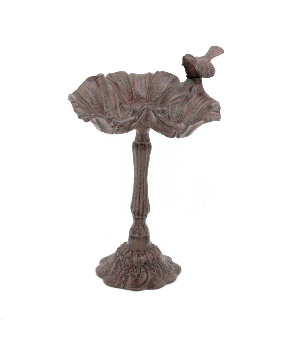 16 in. Decoractive Bird Feeder Pole, Brown
