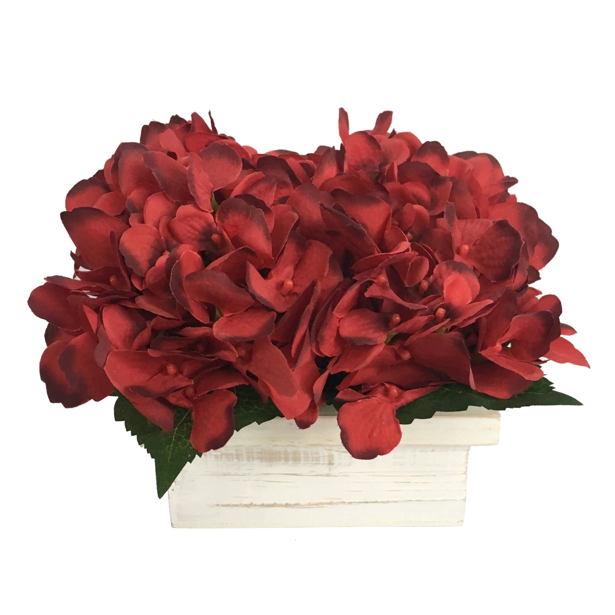 6.5 in. Hydrangea with Wooden Pot