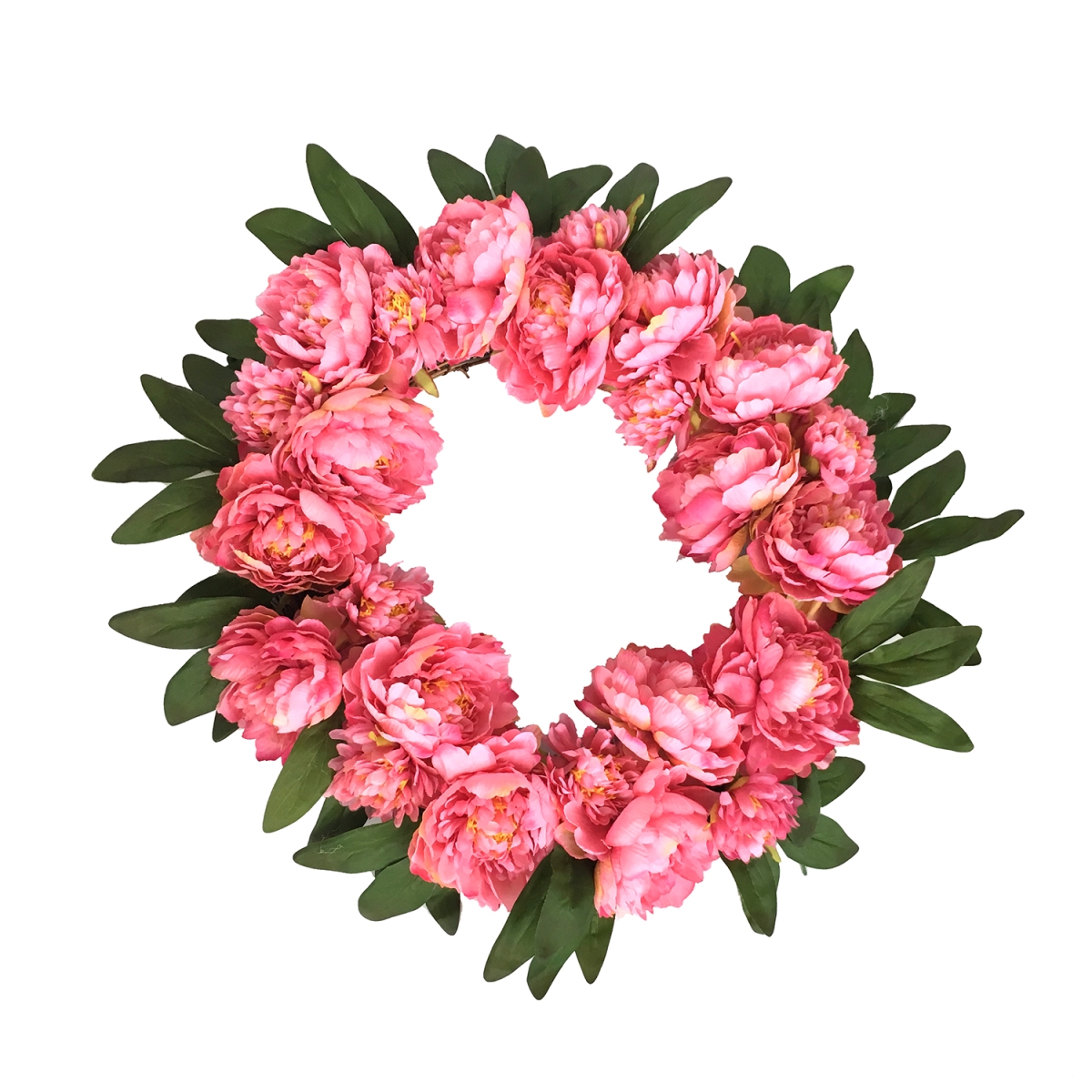 16 in. Peony Wreath