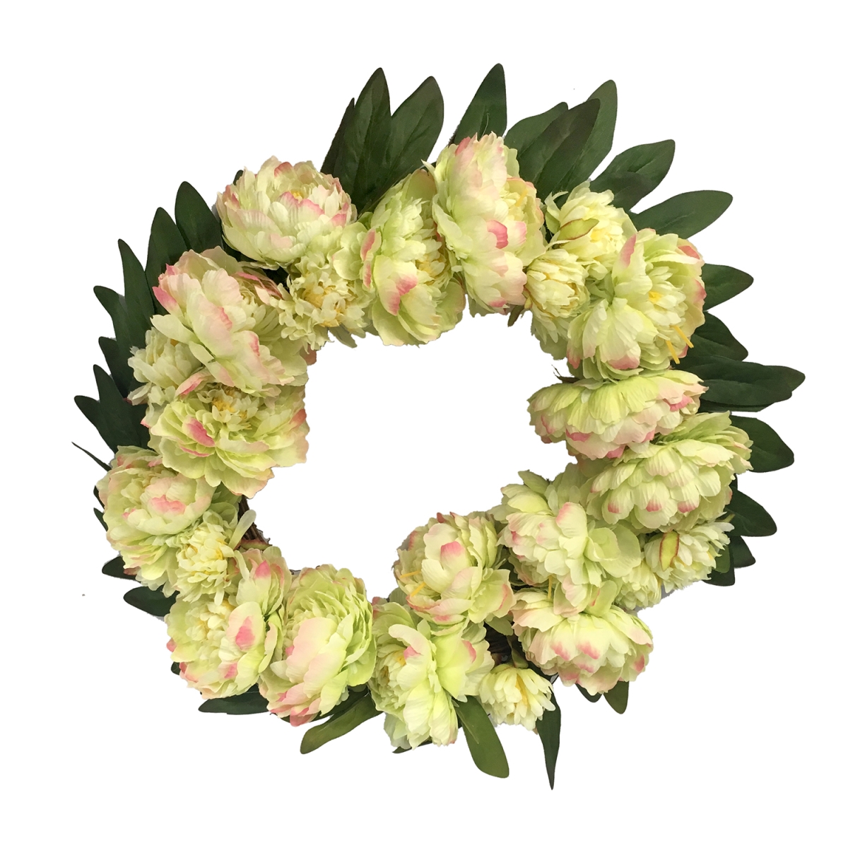 16 in. Peony Wreath