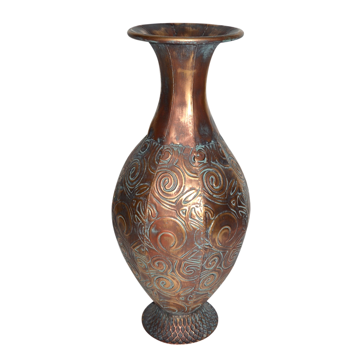 21.75 in. Gold Metal Vase