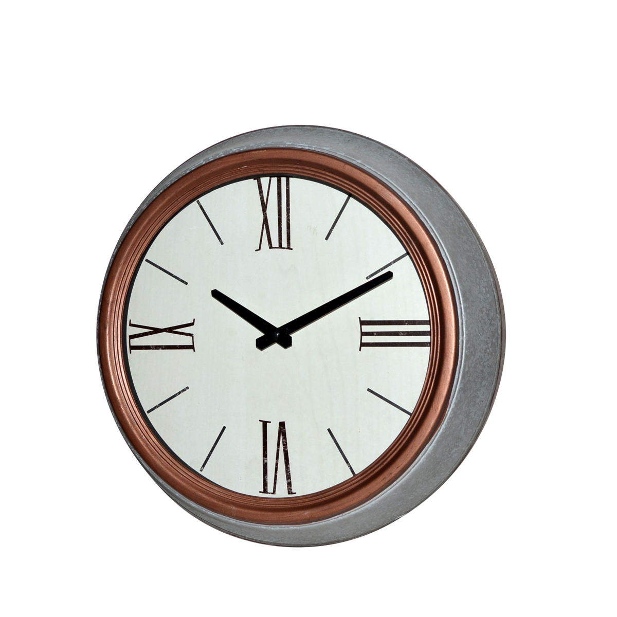 HD-C010 14.5 in. Metal Round Wall Clock