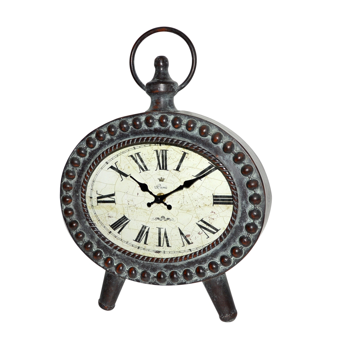 Picture of Jeco HD-C015 Copper Oval Metal Table Clock