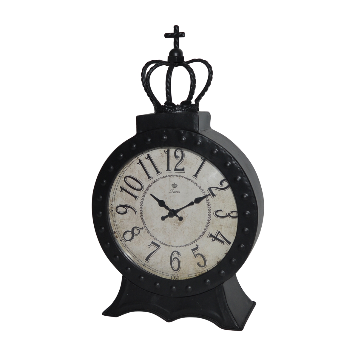 Picture of Jeco HD-C017 8 in. Metal Table Clock&#44; Black