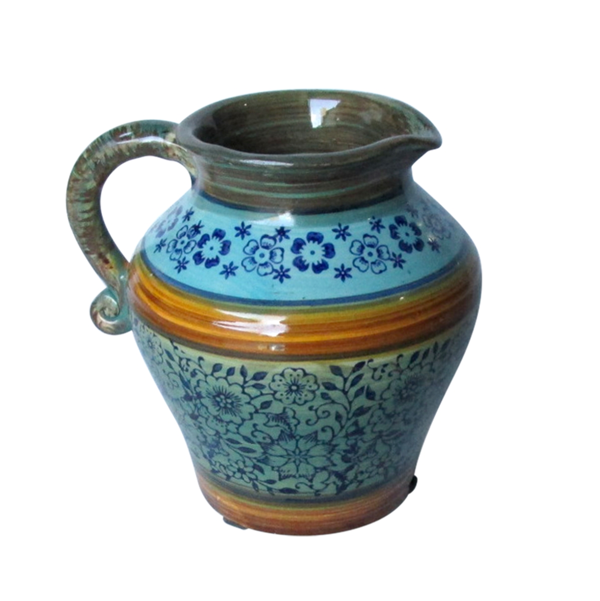 Picture of Jeco HD-HADJ047 Pattern Pitcher&#44; Blue & Yellow