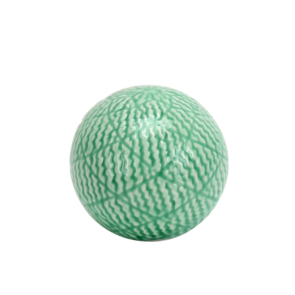 4.7 in. Decorative Ceramic Spheres, Green
