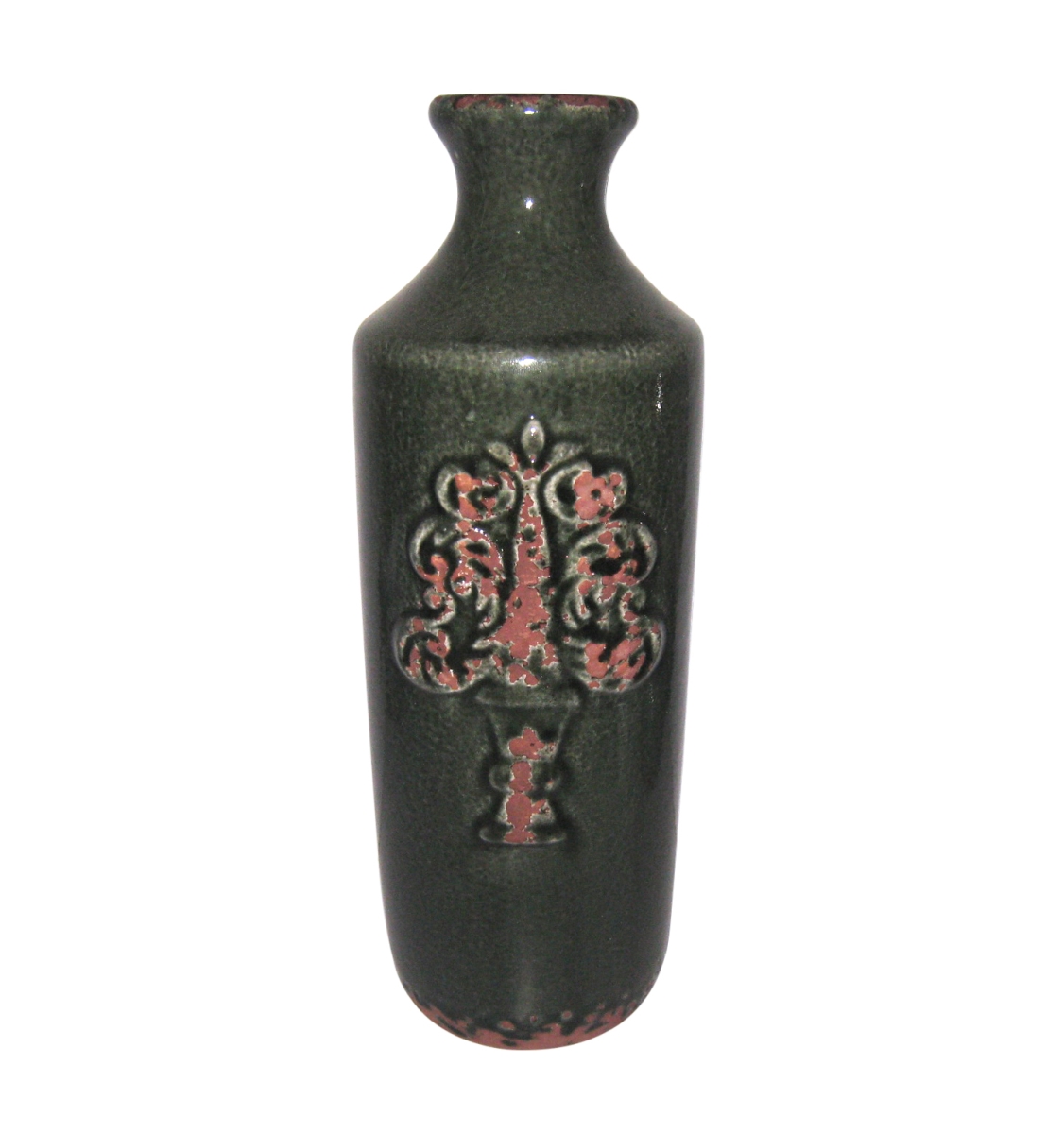 Picture of Jeco HD-HAVS039S 12 in. Ceramic Flower Vase&#44; Green